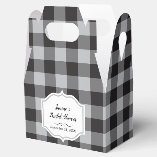 Ballotins Classic Buffalo Plaid Check Black White Event (Ouvert)