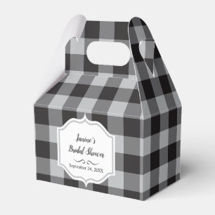 Ballotins Classic Buffalo Plaid Check Black White Event