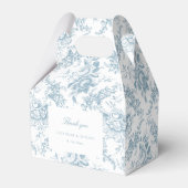 Ballotins Classic Elegant Bleu et Blanc Floral Toile (Verso)
