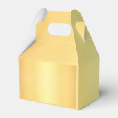 Ballotins Classic Elegant Gold Merci boîte de mariage Favor (Arrière)