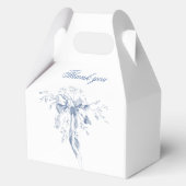 Ballotins Classic French Blue Flowers & Ribbons Wedding (Verso)