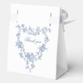 Ballotins Classic French Blue Flowers & Ribbons Wedding (Verso)