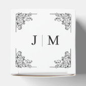 Ballotins Classic Monogram Elegant Border Wedding (Haut)