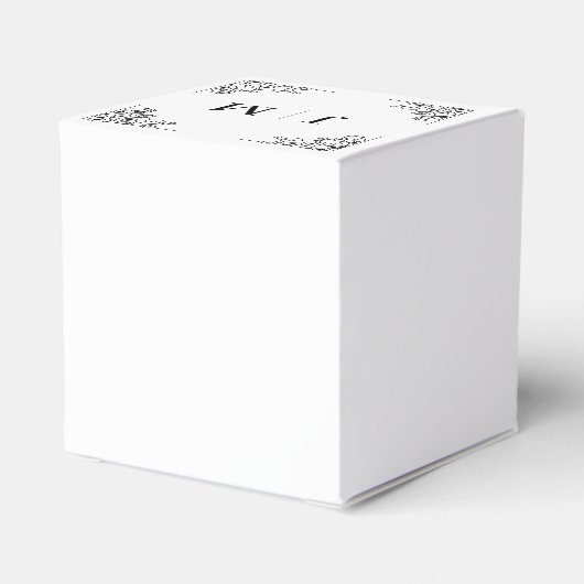 Ballotins Classic Monogram Elegant Border Wedding (Arrière)