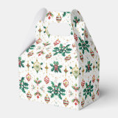 Ballotins Classic Ornaments & Holly Christmas Pattern (Arrière)