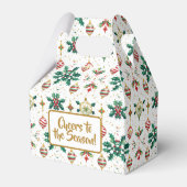 Ballotins Classic Ornaments & Holly Christmas Pattern (Verso)