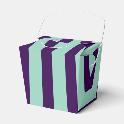 Ballotins Classic violet foncé et Teal légerSortie rayée (Verso)