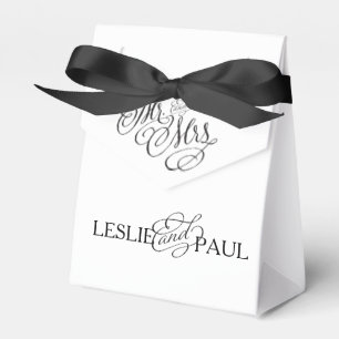 Ballotins Classique M. & Mme Wedding Favor Box
