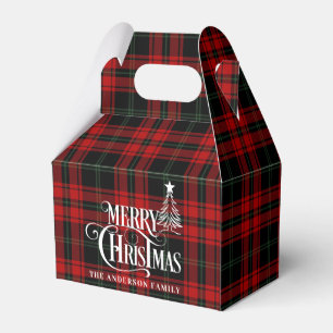 Ballotins Classique Retro Rouge & Buffle Vert Plaid Noël