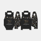 Ballotins Classy Confetti Gold Black 70e anniversaire (Déplié)