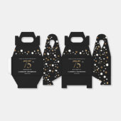 Ballotins Classy Confetti Gold Black 75e anniversaire (Déplié)