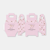 Ballotins Classy Confetti Or rose 70e anniversaire (Déplié)