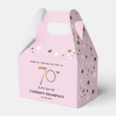 Ballotins Classy Confetti Or rose 70e anniversaire (Verso)