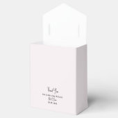 Ballotins Classy Simple Champagne PInk Wedding Boîte de Fave (Ouvert)