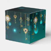 Ballotins Clés squelettes antiques sur fond vert (Arrière)