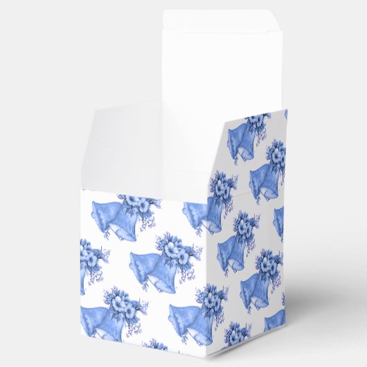 Ballotins Cloches Mariages bleues (Ouvert)