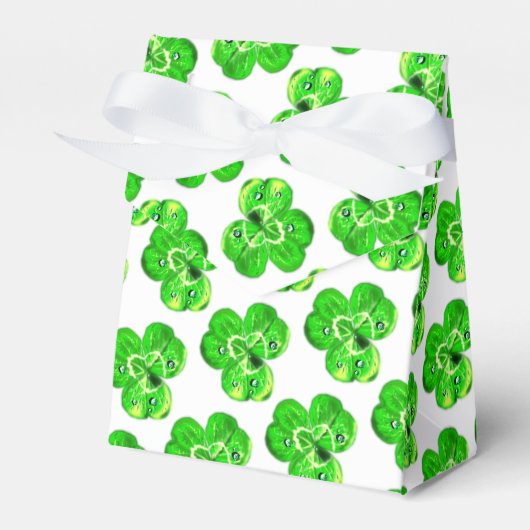 Ballotins Clovers Dew Drops Favor Box (Verso)