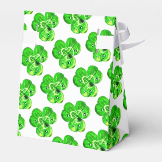 Ballotins Clovers Dew Drops Favor Box (Arrière)
