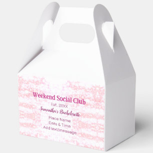 Ballotins club social de week-end rose paillettes enterremen