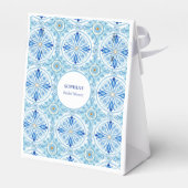 Ballotins Coastal Mediterranean Tile Bridal Shower Thank You (Arrière)