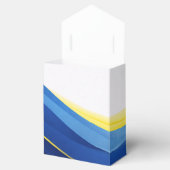 Ballotins Cobalt Blue and Yellow Wedding Favor Boxes (Ouvert)
