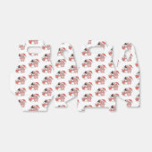 Ballotins Cochon Avec Snowman En Hiver Pour Noël Ballotin (Déplié)