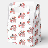 Ballotins Cochon Avec Snowman En Hiver Pour Noël Ballotin (Ouvert)