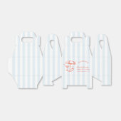 Ballotins Cocktail Retro Moderne Bachelorette Orange & Bleu (Déplié)