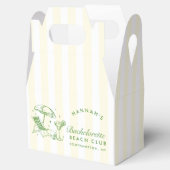 Ballotins Cocktail Retro Moderne Bachelorette Vert & Jaune (Ouvert)