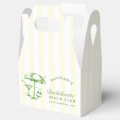 Ballotins Cocktail Retro Moderne Bachelorette Vert & Jaune (Ouvert)