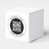 Ballotins Code QR avec nom d'entreprise Texte circulaire mod (Verso)