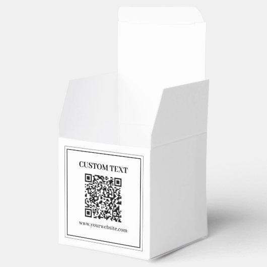 Ballotins Code QR d'entreprise | Noir & Blanc (Ouvert)
