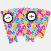 Ballotins Code QR du logo de l'entreprise personnalisé Texte (Déplié)