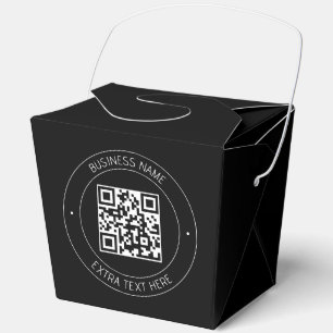 Ballotins Code QR et texte modifiable   Noir et blanc