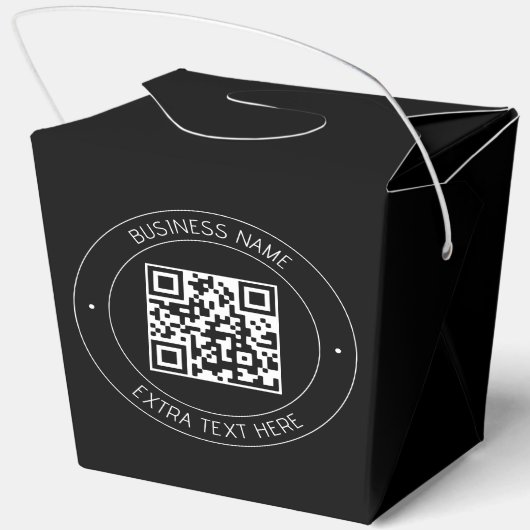 Ballotins Code QR et texte modifiable | Noir et blanc (Verso)