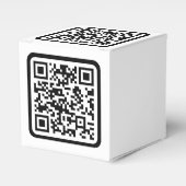 Ballotins Code QR moderne modifiable | Noir Blanc ou Toute C (Verso)