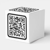 Ballotins Code QR moderne modifiable | Noir Blanc ou Toute C (Arrière)