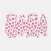 Ballotins Coeur de couleur rose motif (Déplié)