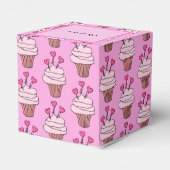 Ballotins Coeur de gâteaux rose et blanc mignon (Arrière)