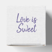 Ballotins Coeur de ruban blanc mariage (Haut)