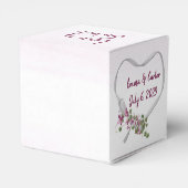 Ballotins Coeur de ruban blanc mariage (Arrière)