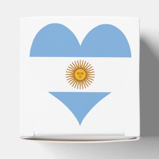 Ballotins Coeur du drapeau argentin (Haut)