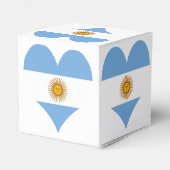 Ballotins Coeur du drapeau argentin (Arrière)