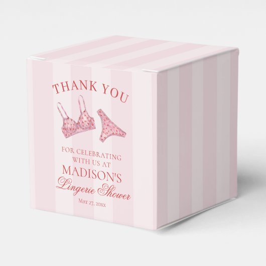 Ballotins Cœur rose et rouge lingerie douche décoration de m (Verso)