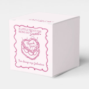Ballotins Coeur rose rétro Coquette gâteau cerise Galentine