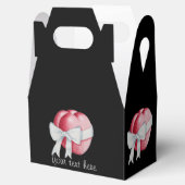 Ballotins coeur rouge attaché avec ruban blanc pour mariage (Ouvert)