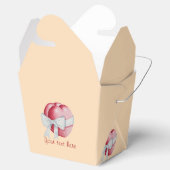 Ballotins coeur rouge attaché avec ruban blanc pour mariage (Ouvert)