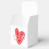 Ballotins Coeur rouge cool avec amour (Ouvert)