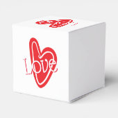 Ballotins Coeur rouge cool avec amour (Arrière)