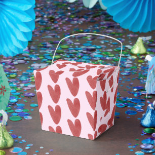 Ballotins Cœur Rouges Mignon Motif Doodle Mariage Anniversai